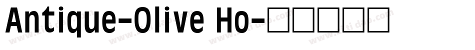 Antique-Olive Ho字体转换